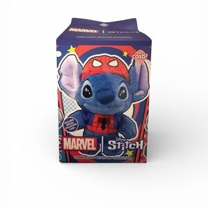 Marvel Spider-Man Stitch Plush Keychain - Confirmed Rocket